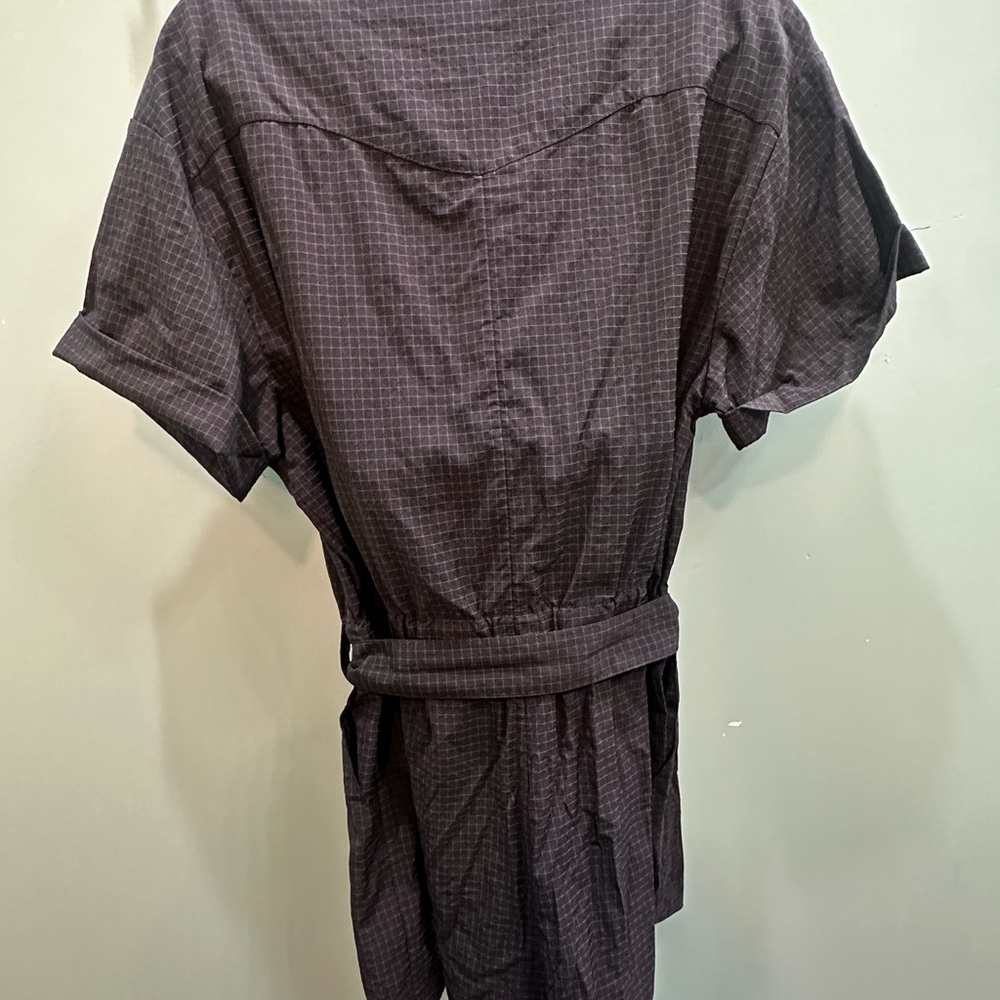 Fabletics Black Grid Pattern Romper - image 8